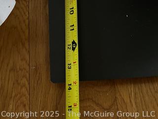 Black Metal Spine Tower Book Shelf.  14" x 60" {Pickup Location: 311 Chestnut St., Falls Church City, VA 22046}