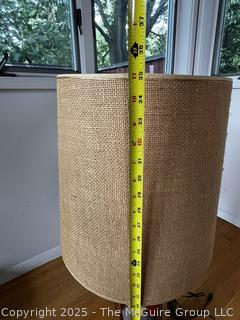 Mid Century Ceramic Pottery Table Lamp in Harlequin Pattern  {Pickup Location: 311 Chestnut St., Falls Church City, VA 22046}