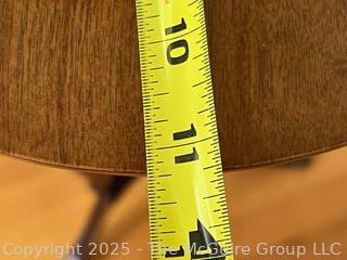 Bombay Co Mahogany Tall Pedestal Stand Table Lions Head & Claw Foot.  40" tall.  {Pickup Location: 311 Chestnut St., Falls Church City, VA 22046}