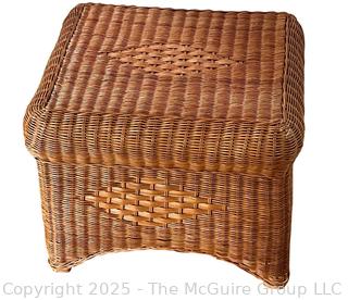 Wicker Ottoman  {Pickup Location: 311 Chestnut St., Falls Church City, VA 22046}