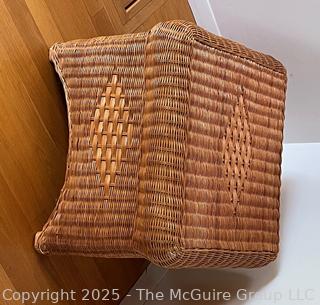 Wicker Ottoman  {Pickup Location: 311 Chestnut St., Falls Church City, VA 22046}