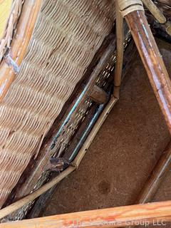 Wicker Ottoman  {Pickup Location: 311 Chestnut St., Falls Church City, VA 22046}