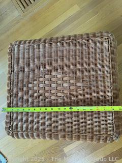 Wicker Ottoman  {Pickup Location: 311 Chestnut St., Falls Church City, VA 22046}