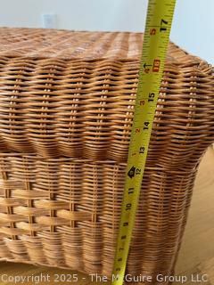 Wicker Ottoman  {Pickup Location: 311 Chestnut St., Falls Church City, VA 22046}