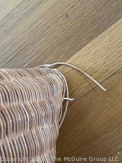 Wicker Ottoman  {Pickup Location: 311 Chestnut St., Falls Church City, VA 22046}
