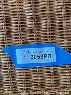 Wicker Ottoman  {Pickup Location: 311 Chestnut St., Falls Church City, VA 22046}