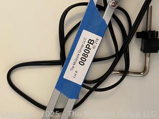Red Swing Arm Adjustable Drafting Table Mount Lamp.  {Pickup Location: 311 Chestnut St., Falls Church City, VA 22046}