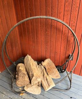 Hoop Style Firewood Holder  {Pickup Location: 311 Chestnut St., Falls Church City, VA 22046}