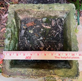 Square Cement Garden Planter  {Pickup Location: 311 Chestnut St., Falls Church City, VA 22046}  