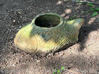 Cement Fish Outdoor Garden Planter {Pickup Location: 311 Chestnut St., Falls Church City, VA 22046}  