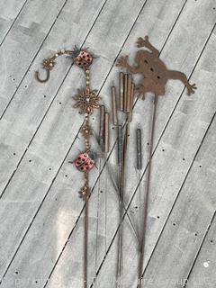 Group of Metal Garden Decor Stakes {Pickup Location: 311 Chestnut St., Falls Church City, VA 22046}