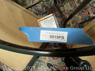 Round Glass Patio Table with Six (6) Chairs  {Pickup Location: 311 Chestnut St., Falls Church City, VA 22046}