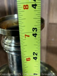 Three (3) Tall Floor Standing Brass Church Altar Candlesticks from Jerusalem. 43" {Pickup Location: 311 Chestnut St., Falls Church City, VA 22046}