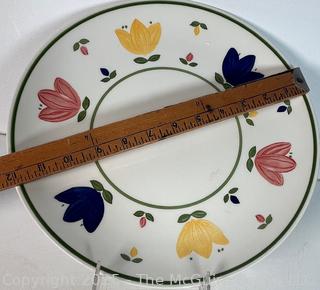 Three (3) Crate and Barrel Pasta Bowls and Plates. Made in Italy