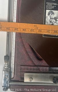 Rotoboard, A Drafting Tool Designed for "Drawing in the Round"; and a "Gerber Variable Scale, a Mechanical Computational Device Used by Engineers and Architects for Graphical Applications.  