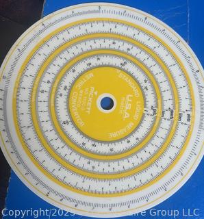 Rotoboard, A Drafting Tool Designed for "Drawing in the Round"; and a "Gerber Variable Scale, a Mechanical Computational Device Used by Engineers and Architects for Graphical Applications.  