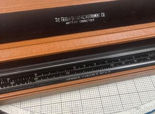 Rotoboard, A Drafting Tool Designed for "Drawing in the Round"; and a "Gerber Variable Scale, a Mechanical Computational Device Used by Engineers and Architects for Graphical Applications.  