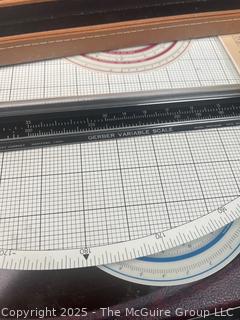 Rotoboard, A Drafting Tool Designed for "Drawing in the Round"; and a "Gerber Variable Scale, a Mechanical Computational Device Used by Engineers and Architects for Graphical Applications.  