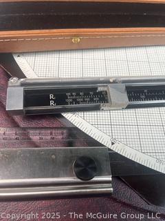 Rotoboard, A Drafting Tool Designed for "Drawing in the Round"; and a "Gerber Variable Scale, a Mechanical Computational Device Used by Engineers and Architects for Graphical Applications.  