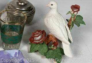 Group of Serving Items Including Moroccan Tea Glasses