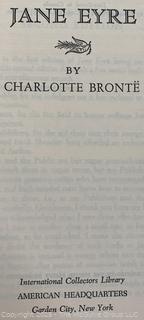 Five (5) Library Books Including Gone with the Wind, Homer and the Odyssey, Jane Eyre, Pickwick Papers & The Brownings. The International Collectors Series 