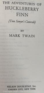 Four (4) Books Including Mark Twain Autobiography, Huckleberry Finn, Anywoman, and a Political Biography About President LBJ.