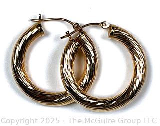 Gold Plated Hoop Earrings