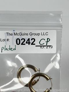 Gold Plated Hoop Earrings