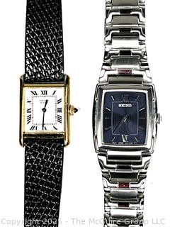 Two (2) Quartz Watches, Untested
