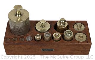 Eimer & Amend NY Apothecary Scale Weights in Wood Box