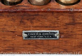 Eimer & Amend NY Apothecary Scale Weights in Wood Box