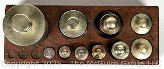 Eimer & Amend NY Apothecary Scale Weights in Wood Box