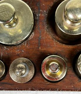 Eimer & Amend NY Apothecary Scale Weights in Wood Box