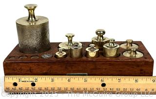 Eimer & Amend NY Apothecary Scale Weights in Wood Box