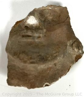 Two (2) Pre-Columbian Pottery Artifacts, Including Vase and Partial Face Decoration