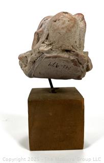 Pre-Columbian Molded Terracotta Fanged Effigy, Tumaco Culture c 500BC-500AD