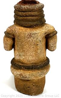 Pre-Columbian Pottery Artifact of Figural Pitcher Base Missing Head. 