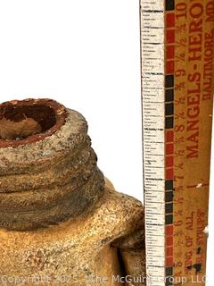 Pre-Columbian Pottery Artifact of Figural Pitcher Base Missing Head. 