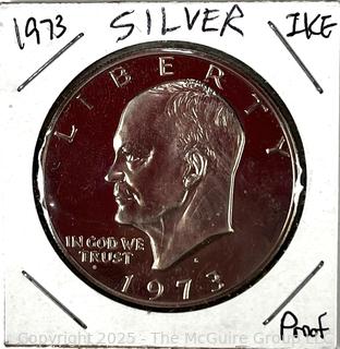 1973 US "Ike" One Dollar US Silver Coin