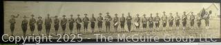 Framed Under Glass US Army Vintage Panoramic Photo of 2nd Infantry Band NGSM 1915
