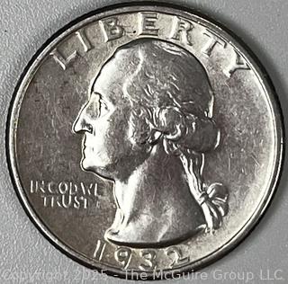 1932 (P) US Washington Head Quarter 25 Cent Silver Coin