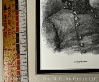 Unframed 1882 General George Pickett Engraving by Gustav Kruell 