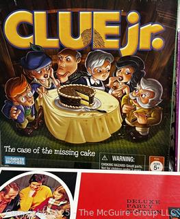 Group of Board Games Including Clue, Trespass, International Muhle, Etc.