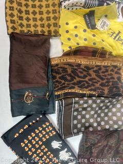Group of Ladies Scarves, Most Silk