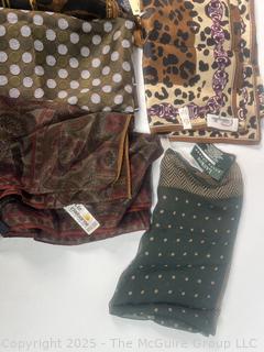 Group of Ladies Scarves, Most Silk
