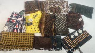 Group of Ladies Scarves, Most Silk