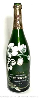 Thre (3) Green Bottles Including Perrier Jouet Belle Epoque