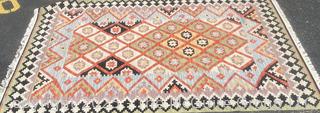 Turkish Kilim Rug.  5' x 8'