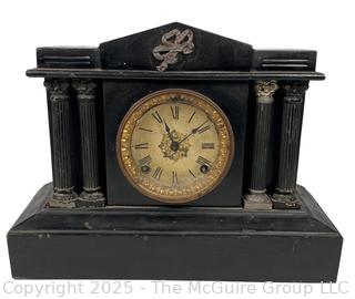 Heavy Ansonia Neoclassical Style Mantle Clock, Untested