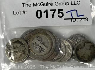 US Silver Coins with Various Dates and Denominations